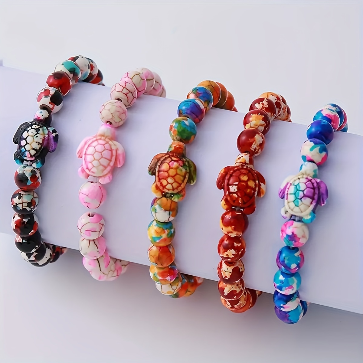 Boho Turtle Charm Bracelet for Everyday Wear or as a Gift